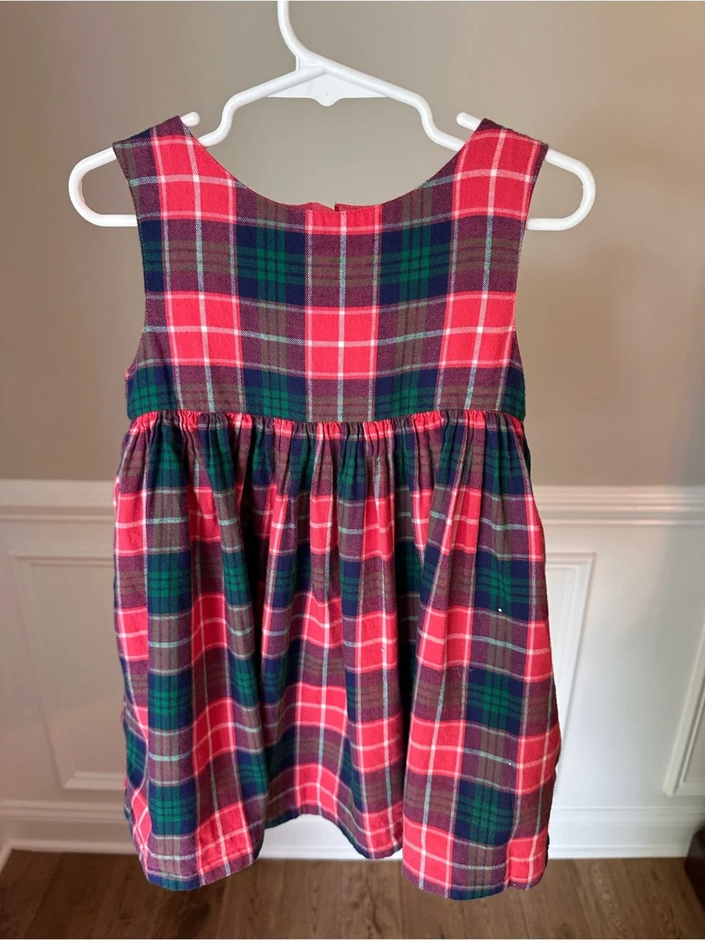 Mini Boden Sleeveless Plaid Dress size 2-3